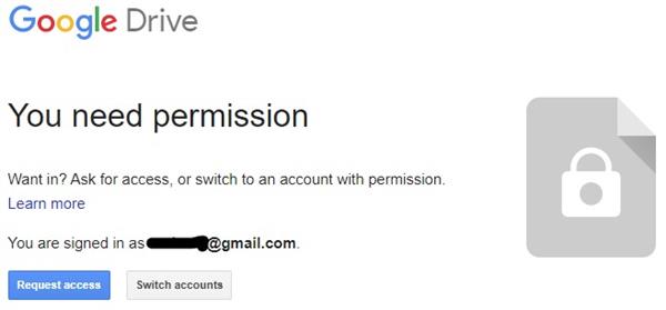 Google You Need Permission 